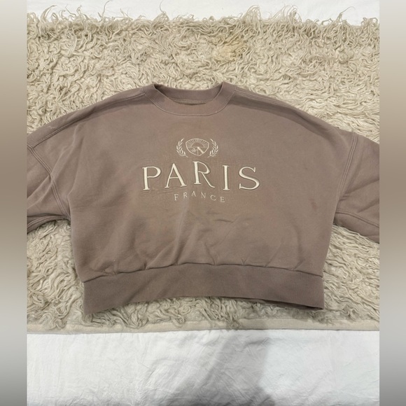 Abercrombie & Fitch Sweaters - Abercrombie & Fitch Cream and Tan Soft Collection Sweater